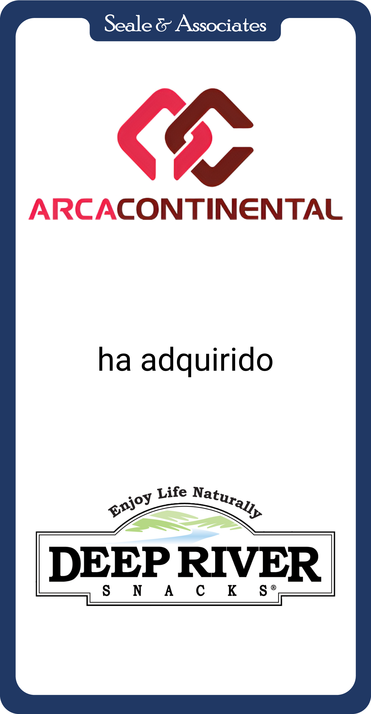 Arca Continental ha adquirido Deep River Snacks