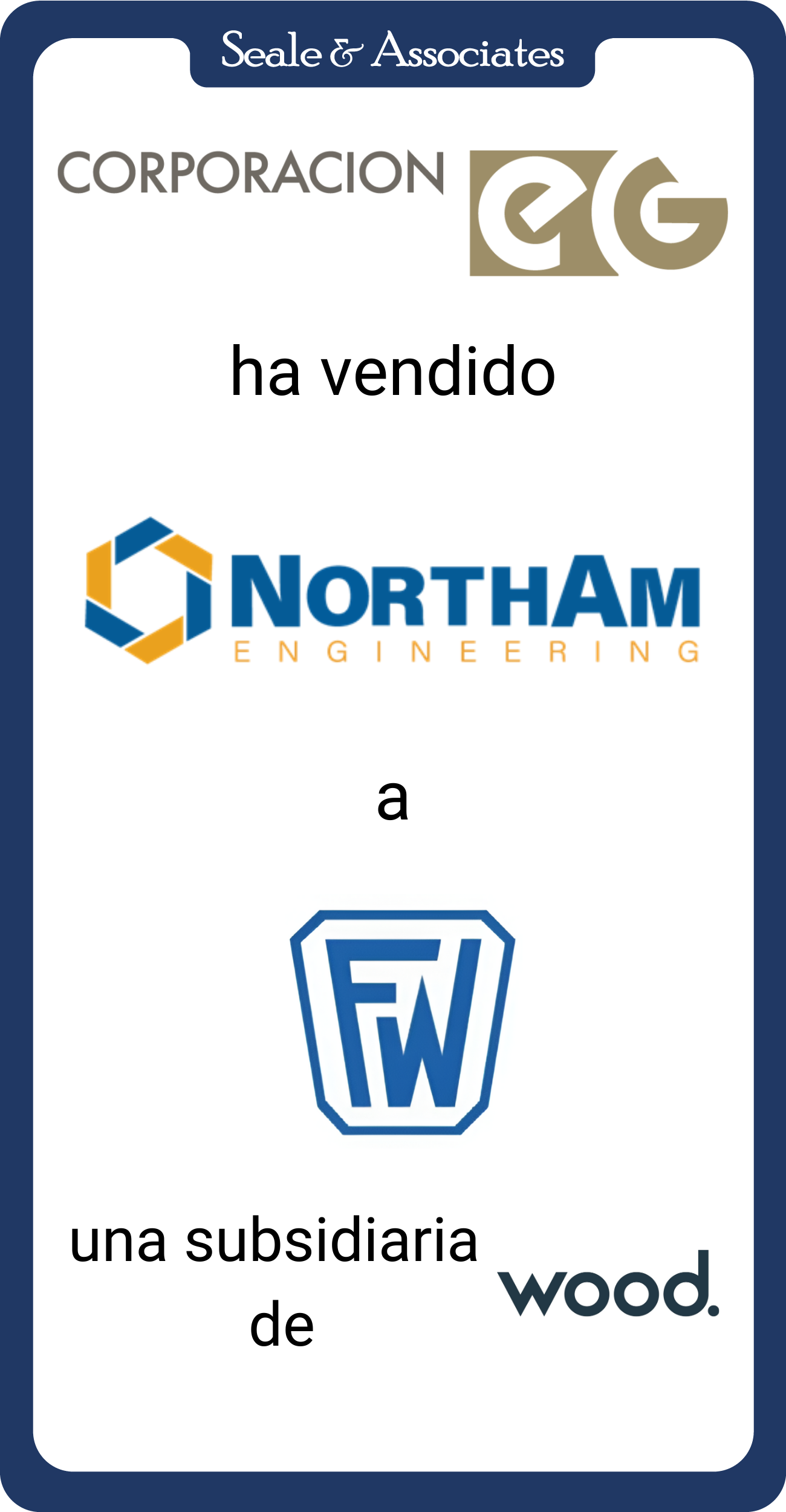 Corporación EG ha vendido NorthAm Engineering a Foster Wheeler