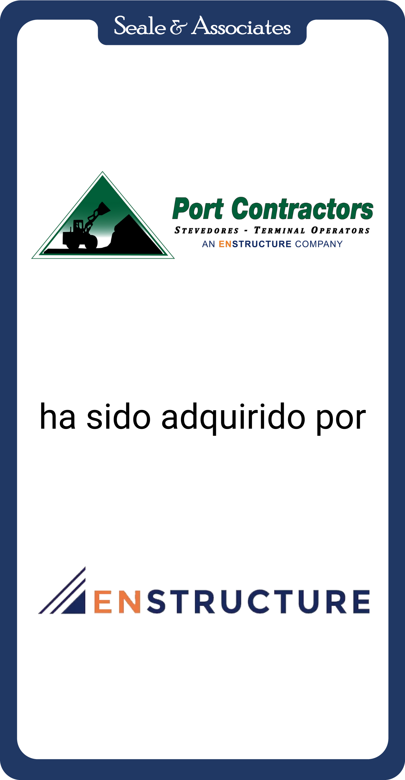 Port Contractors ha sido adquirido por ENSTRUCTURE