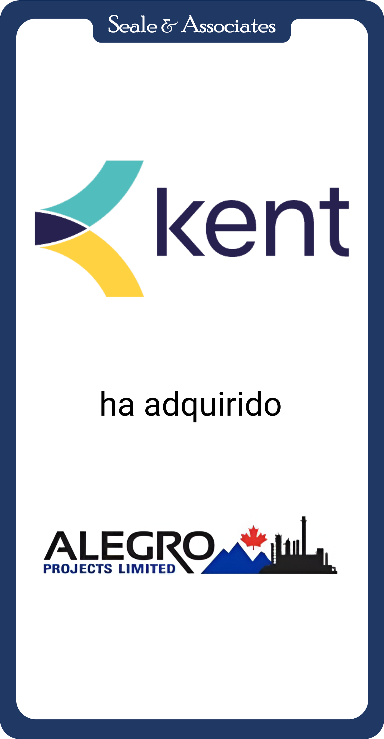 Kentz ha adquirido Alegro Projects y Fabrication Ltd