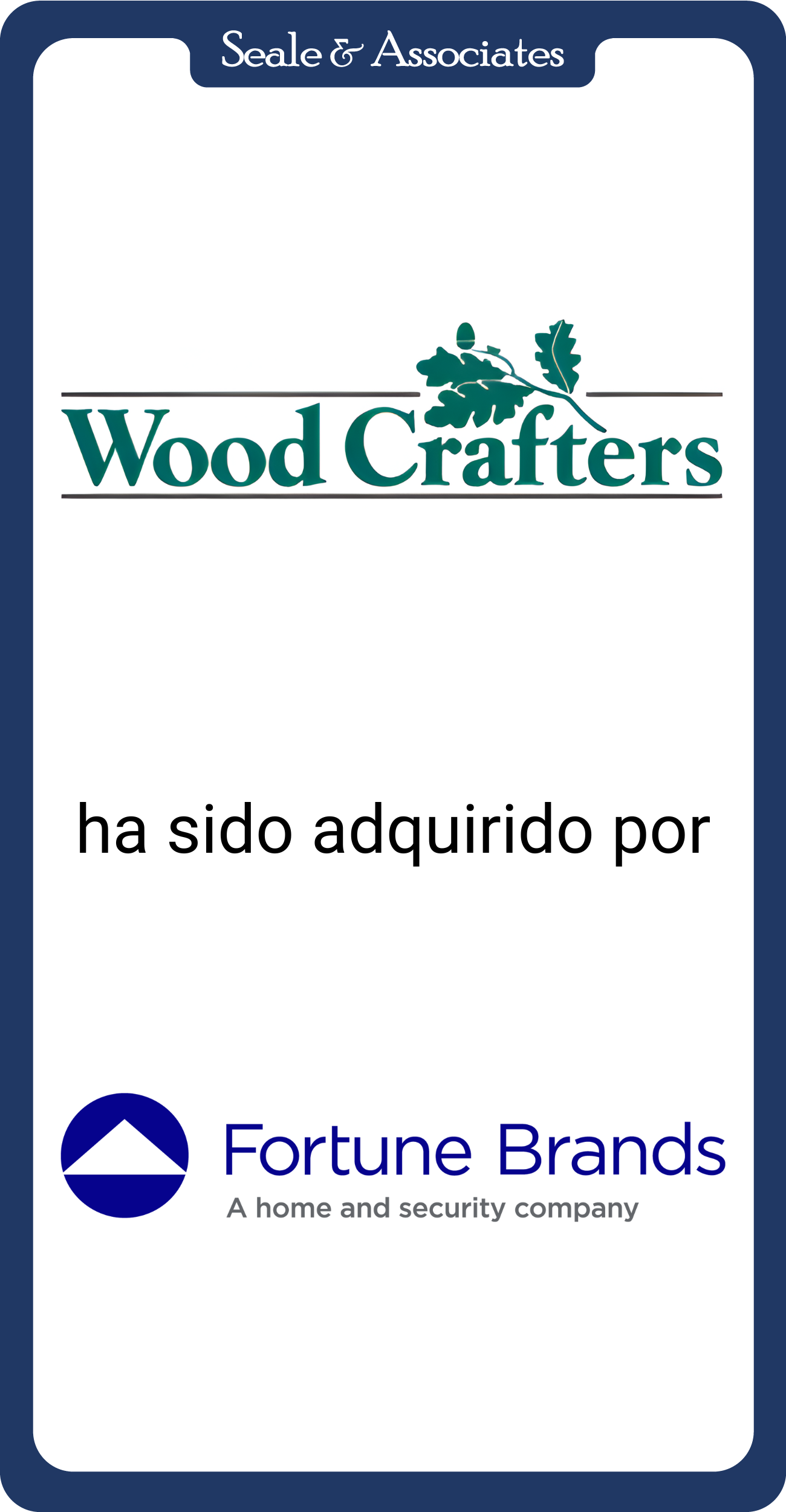 Woodcrafters ha sido adquirido por Fortune Brands