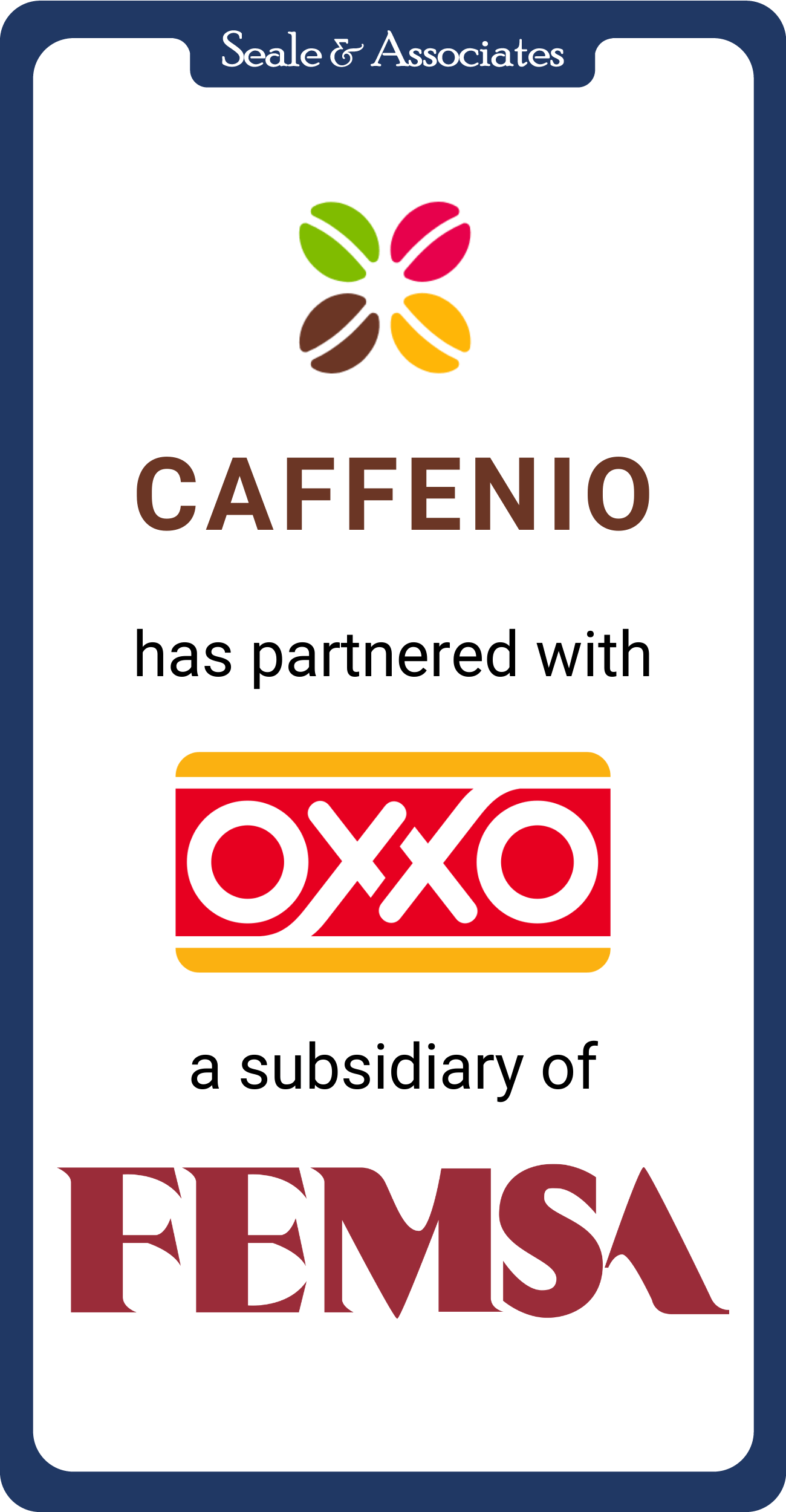 Caffenio has partnered with OXXO a subsidiary of FEMSA