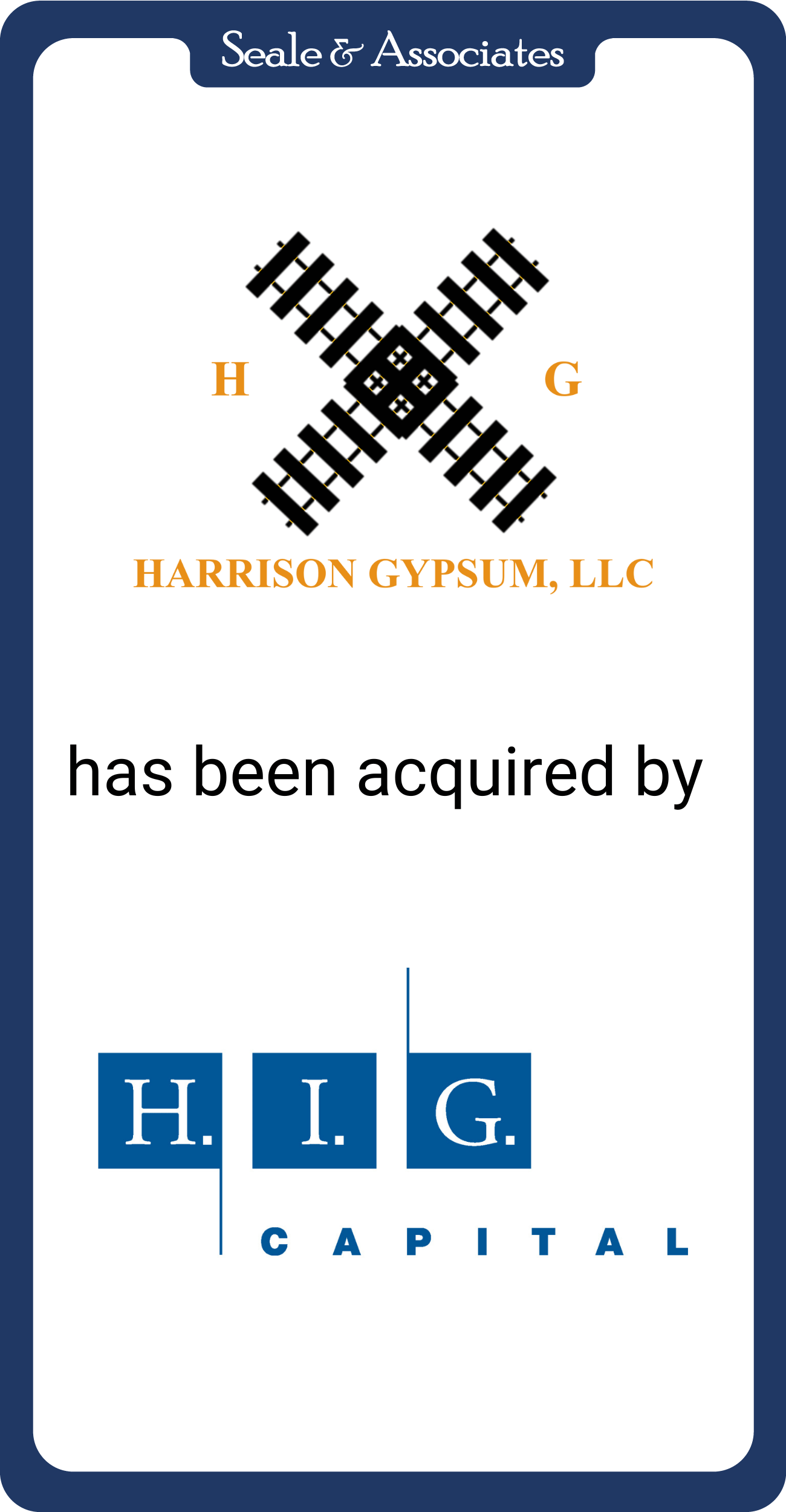 Harrison Gypsum recapitalization by H.I.G. Capital