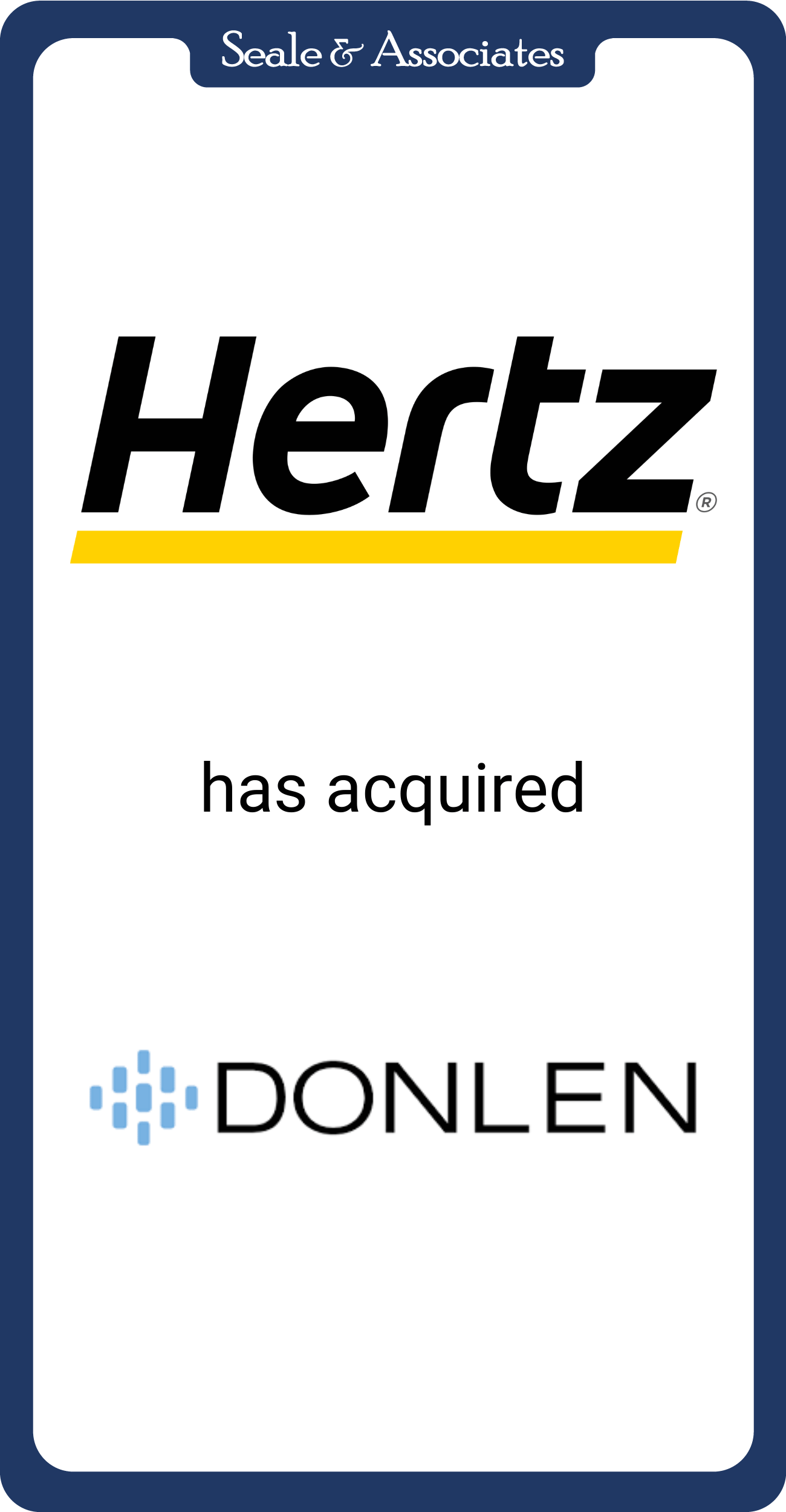 Hertz has acquired Donlen