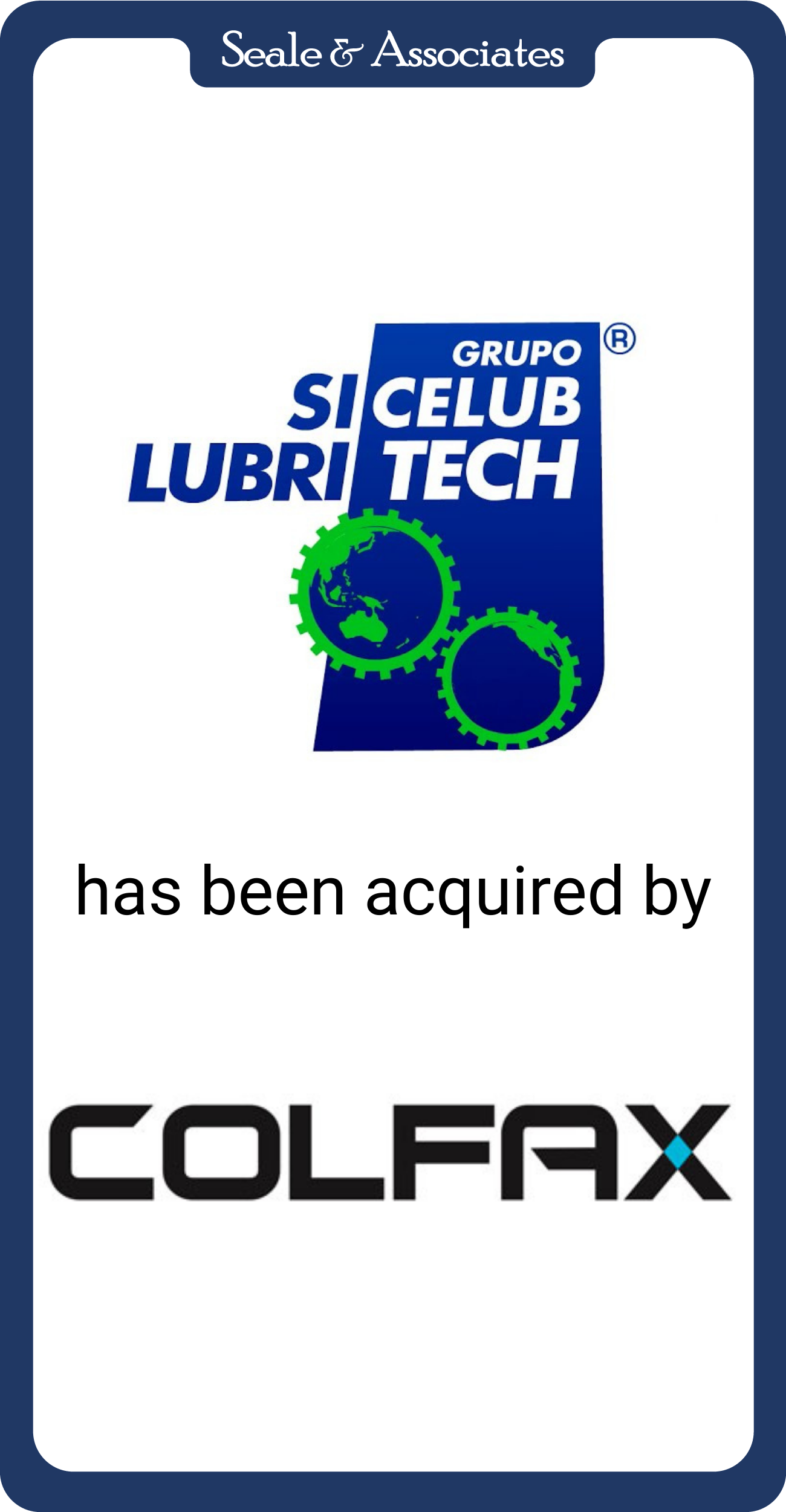 Sicelub has been acquired by Colfax